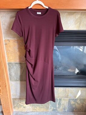 Brunello Cucinelli Burgundy Dress